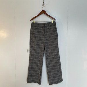LOFT Wide Leg Plaid Pants - 6